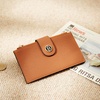 image:imageBOSTANTEN Leather Wallets for Women Large RFID Blocking Slim Bifold Purse Card Holder with Zipper Pocket Black2Brown