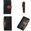 image:imageBOSTANTEN Leather Wallets for Women Large RFID Blocking Slim Bifold Purse Card Holder with Zipper Pocket Black4BlackBrown