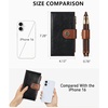 image:imageBOSTANTEN Leather Wallets for Women Large RFID Blocking Slim Bifold Purse Card Holder with Zipper Pocket Black4BlackBrown