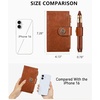 image:imageBOSTANTEN Leather Wallets for Women Large RFID Blocking Slim Bifold Purse Card Holder with Zipper Pocket Black5Brown
