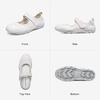 image:imageBOSTANTEN Mary Jane Sneakers for Women Wide Toe Box Slip On Casual Shoes  Soft Cushioned Sole Breathable Mesh Adjustable Strap Wide Width for Casual Walking Work Travel and ErrandsLight Grey