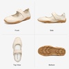 image:imageBOSTANTEN Mary Jane Sneakers for Women Wide Toe Box Slip On Casual Shoes  Soft Cushioned Sole Breathable Mesh Adjustable Strap Wide Width for Casual Walking Work Travel and ErrandsBeige