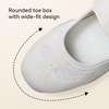 image:imageBOSTANTEN Mary Jane Sneakers for Women Wide Toe Box Slip On Casual Shoes  Soft Cushioned Sole Breathable Mesh Adjustable Strap Wide Width for Casual Walking Work Travel and ErrandsLight Grey