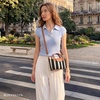 image:imageBOSTANTEN Mini Tote for Women Crossbody Bag with Adjustable Strap Top Handle Summer Purse for Everyday UseA02black With Brown