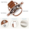 image:imageBOSTANTEN Mini Tote for Women Crossbody Bag with Adjustable Strap Top Handle Summer Purse for Everyday UseBeige With Brown