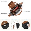 image:imageBOSTANTEN Mini Tote for Women Crossbody Bag with Adjustable Strap Top Handle Summer Purse for Everyday UseBlack With Brown