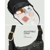 image:imageBOSTANTEN Purses for Women Crescent Crossbody Bag Vegan Leather Shoulder Hobo Handbag Adjustable StrapLarge Black