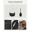 image:imageBOSTANTEN Purses for Women Crescent Crossbody Bag Vegan Leather Shoulder Hobo Handbag Adjustable StrapLarge Black