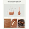 image:imageBOSTANTEN Purses for Women Crescent Crossbody Bag Vegan Leather Shoulder Hobo Handbag Adjustable StrapLarge Brown