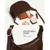 image:imageBOSTANTEN Purses for Women Crescent Crossbody Bag Vegan Leather Shoulder Hobo Handbag Adjustable StrapRegular Suede Coffee