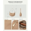 image:imageBOSTANTEN Purses for Women Crescent Crossbody Bag Vegan Leather Shoulder Hobo Handbag Adjustable StrapSmall Apricot
