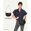 image:imageBOSTANTEN Purses for Women Crescent Crossbody Bag Vegan Leather Shoulder Hobo Handbag Adjustable StrapSmall Black
