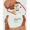 image:imageBOSTANTEN Purses for Women Crescent Crossbody Bag Vegan Leather Shoulder Hobo Handbag Adjustable StrapSmall Brown