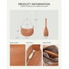 image:imageBOSTANTEN Purses for Women Crescent Crossbody Bag Vegan Leather Shoulder Hobo Handbag Adjustable StrapSmall Brown