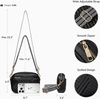 image:imageBOSTANTEN Quilted Crossbody Bags for Women Vegan Leather Purses Shoulder Handbags with Wide StrapBlack