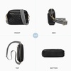 image:imageBOSTANTEN Quilted Crossbody Bags for Women Vegan Leather Purses Shoulder Handbags with Wide StrapBlack