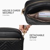 image:imageBOSTANTEN Quilted Crossbody Bags for Women Vegan Leather Purses Shoulder Handbags with Wide StrapBlack