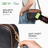 image:imageBOSTANTEN Quilted Crossbody Bags for Women Vegan Leather Purses Shoulder Handbags with Wide StrapBlackbrown