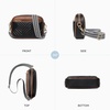 image:imageBOSTANTEN Quilted Crossbody Bags for Women Vegan Leather Purses Shoulder Handbags with Wide StrapBlackbrown