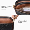 image:imageBOSTANTEN Quilted Crossbody Bags for Women Vegan Leather Purses Shoulder Handbags with Wide StrapBlackbrown