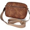 image:imageBOSTANTEN Quilted Crossbody Bags for Women Vegan Leather Purses Shoulder Handbags with Wide StrapBrown