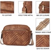 image:imageBOSTANTEN Quilted Crossbody Bags for Women Vegan Leather Purses Shoulder Handbags with Wide StrapBrown