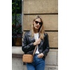 image:imageBOSTANTEN Quilted Crossbody Bags for Women Vegan Leather Purses Shoulder Handbags with Wide StrapCamel Brown