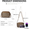 image:imageBOSTANTEN Quilted Crossbody Bags for Women Vegan Leather Purses Shoulder Handbags with Wide StrapCheckered Coffee