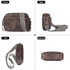 image:imageBOSTANTEN Quilted Crossbody Bags for Women Vegan Leather Purses Shoulder Handbags with Wide StrapCoffee