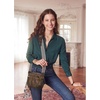 image:imageBOSTANTEN Quilted Crossbody Bags for Women Vegan Leather Purses Shoulder Handbags with Wide StrapCoffee