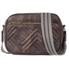 image:imageBOSTANTEN Quilted Crossbody Bags for Women Vegan Leather Purses Shoulder Handbags with Wide StrapCoffee