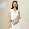 image:imageBOSTANTEN Quilted Crossbody Bags for Women Vegan Leather Purses Shoulder Handbags with Wide StrapG02grey