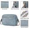 image:imageBOSTANTEN Quilted Crossbody Bags for Women Vegan Leather Purses Shoulder Handbags with Wide StrapLight Blue
