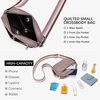 image:imageBOSTANTEN Quilted Crossbody Bags for Women Vegan Leather Purses Shoulder Handbags with Wide StrapPurple