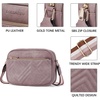 image:imageBOSTANTEN Quilted Crossbody Bags for Women Vegan Leather Purses Shoulder Handbags with Wide StrapPurple