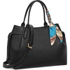 image:imageBOSTANTEN Satchel Bags for Women Vegan Leather Medium Work Satchel Everyday Bag with Removable StrapBlackpebble