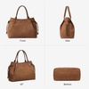 image:imageBOSTANTEN Satchel Bags for Women Vegan Leather Medium Work Satchel Everyday Bag with Removable StrapBrownsuede