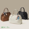 image:imageBOSTANTEN Satchel Bags for Women Vegan Leather Medium Work Satchel Everyday Bag with Removable StrapOff Whitepebble