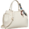 image:imageBOSTANTEN Satchel Bags for Women Vegan Leather Medium Work Satchel Everyday Bag with Removable StrapOff Whitepebble