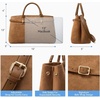 image:imageBOSTANTEN Satchel Bags for Women Vegan Leather Structured Tote Handbag Trendy Top Handle Bag with Removable StrapBrown