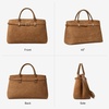 image:imageBOSTANTEN Satchel Bags for Women Vegan Leather Structured Tote Handbag Trendy Top Handle Bag with Removable StrapBrown