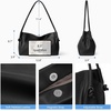 image:imageBOSTANTEN Shoulder Bag for Women Pebbled Vegan Leather Purses Soft Hobo Handbag Supple Bag for Travel WorkBlack