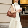 image:imageBOSTANTEN Shoulder Bag for Women Pebbled Vegan Leather Purses Soft Hobo Handbag Supple Bag for Travel WorkBrown