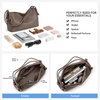 image:imageBOSTANTEN Shoulder Bag for Women Pebbled Vegan Leather Purses Soft Hobo Handbag Supple Bag for Travel WorkTaupe
