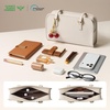 image:imageBOSTANTEN Shoulder Bag for Women Vegan Leather Purse with Cherry Charm Medium Handbag with Zipper for Daily UseBeige