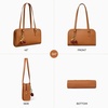 image:imageBOSTANTEN Shoulder Bag for Women Vegan Leather Purse with Cherry Charm Medium Handbag with Zipper for Daily UseBrown