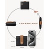 image:imageBOSTANTEN Slim Wallet for Women Small RFID Blocking Credit Card Holder Leather Bifold Wallets with Zipper Coin Pocket Beige0Black Brown