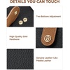 image:imageBOSTANTEN Slim Wallet for Women Small RFID Blocking Credit Card Holder Leather Bifold Wallets with Zipper Coin Pocket Beige0Black Brown