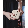 image:imageBOSTANTEN Slim Wallet for Women Small RFID Blocking Credit Card Holder Leather Bifold Wallets with Zipper Coin Pocket BeigeBeige