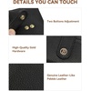 image:imageBOSTANTEN Slim Wallet for Women Small RFID Blocking Credit Card Holder Leather Bifold Wallets with Zipper Coin Pocket BeigeBlack